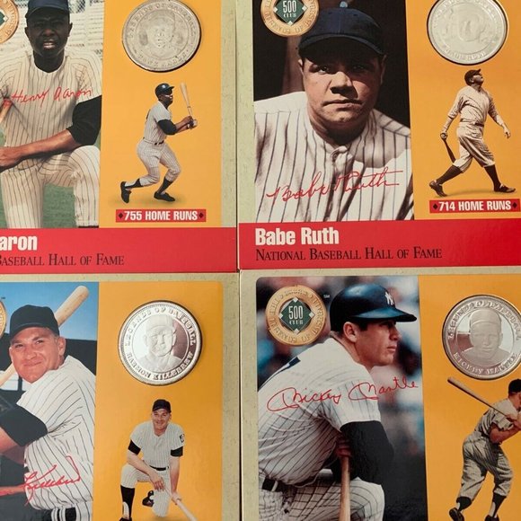 Hall of Fame Legends of Baseball 500HR .999 Silver Coin Set - Picture 7 of 7